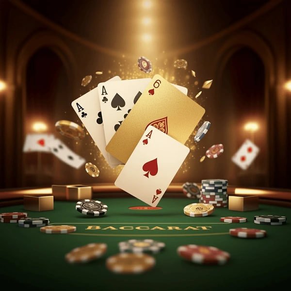 Dealer xinh đẹp đang phục vụ bàn Baccarat trực tiếp tại xsmtt5